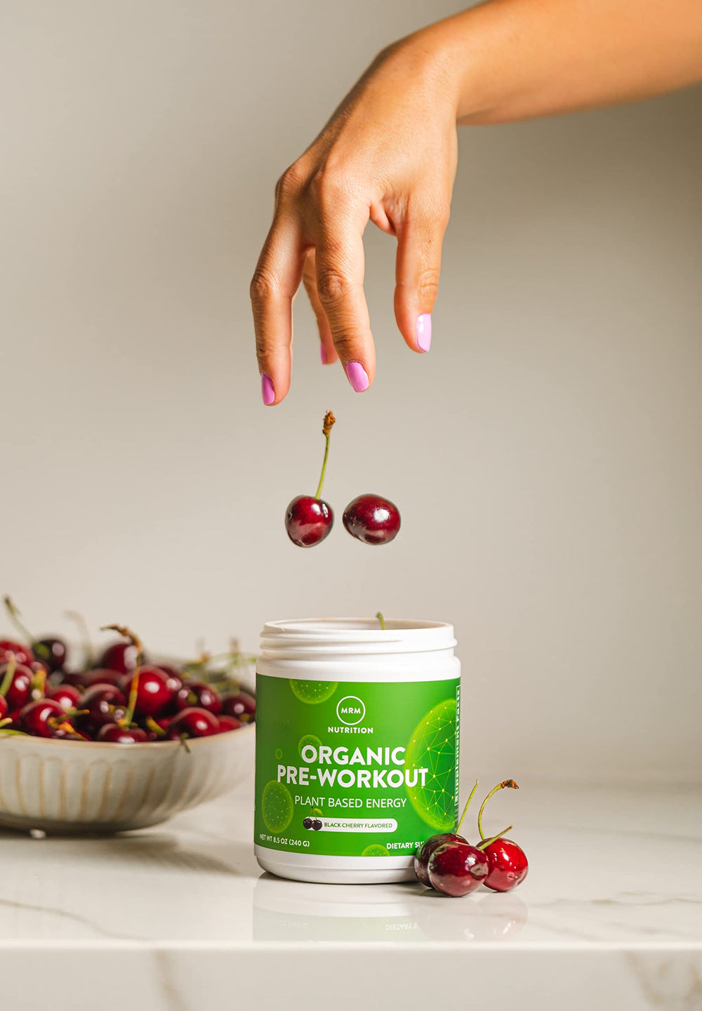 MRM packaging highlighting USDA Organic and gluten-free attributes