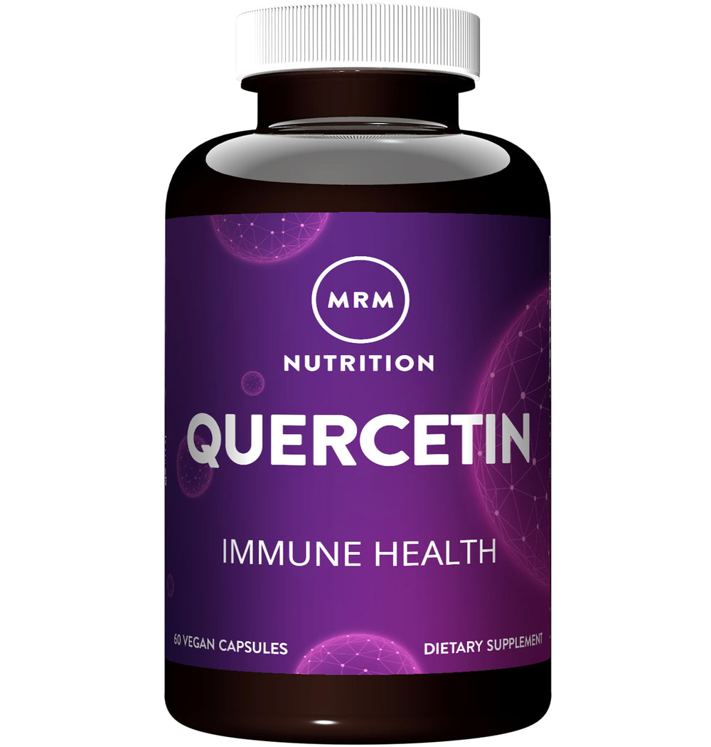 MRM Quercetin 500mg bottle front shows a daily antioxidant option.