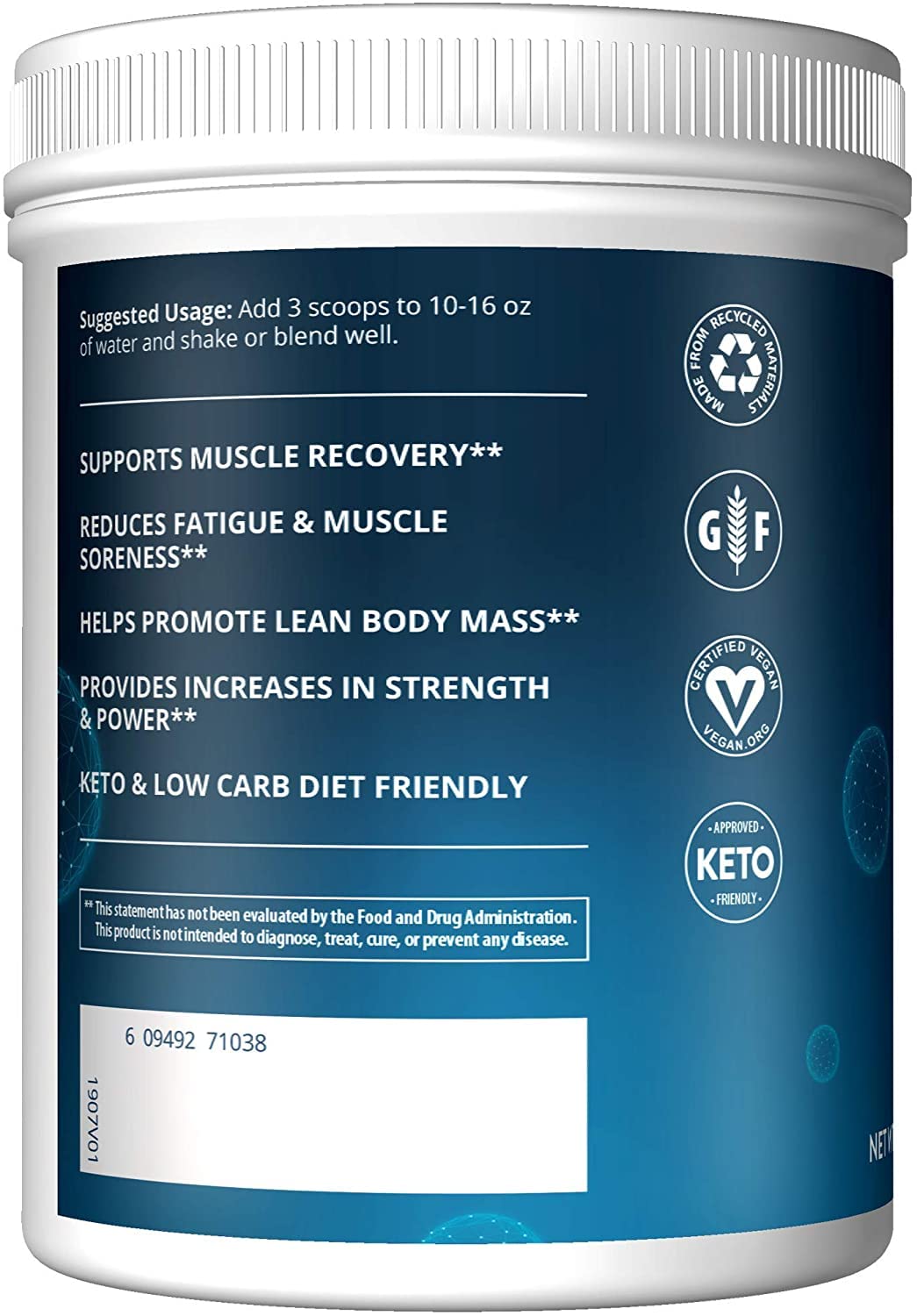 MRM Reload bottle pouring powder into shaker to support endurance during training.