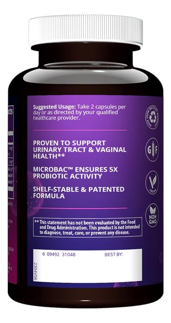 MRM Women’s Probiotics capsules being poured for easy daily dosing