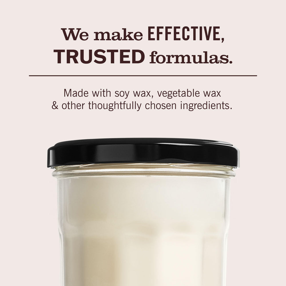 Mrs. Meyer's Apple Cider soy-wax candle uses plant-based wax.