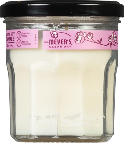 Mrs. Meyer's Clean Day lead-free wick ensures a clean burn for many hours.