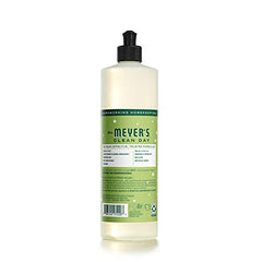 Mrs. Meyer's Clean Day Iowa Pine pour demonstrates easy dishwashing and fragrance.