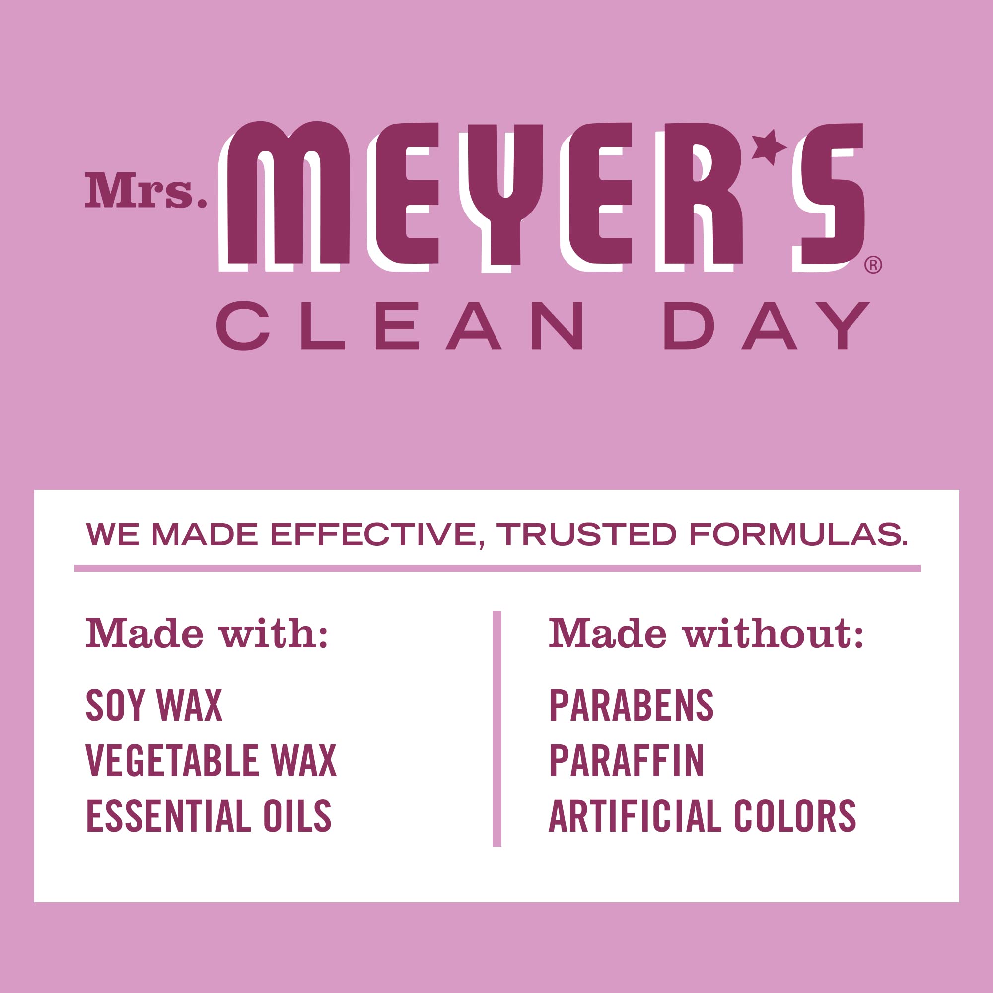 Mrs. Meyer's Clean Day candle peony gift-ready packaging ideal for gifting