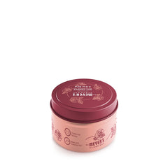 Mrs. Meyer's soy wax candle features a plant-based formula with clean-burning aroma.