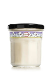 Mrs. Meyer's Compassion Flower candle in front-view glass jar with soothing aroma