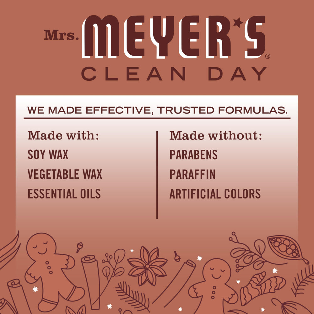Mrs. Meyer's cruelty-free wick label indicating ethical home fragrance.