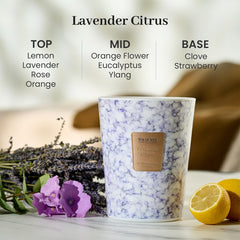 Three lead-free cotton wicks ensure clean, steady fragrance release.
