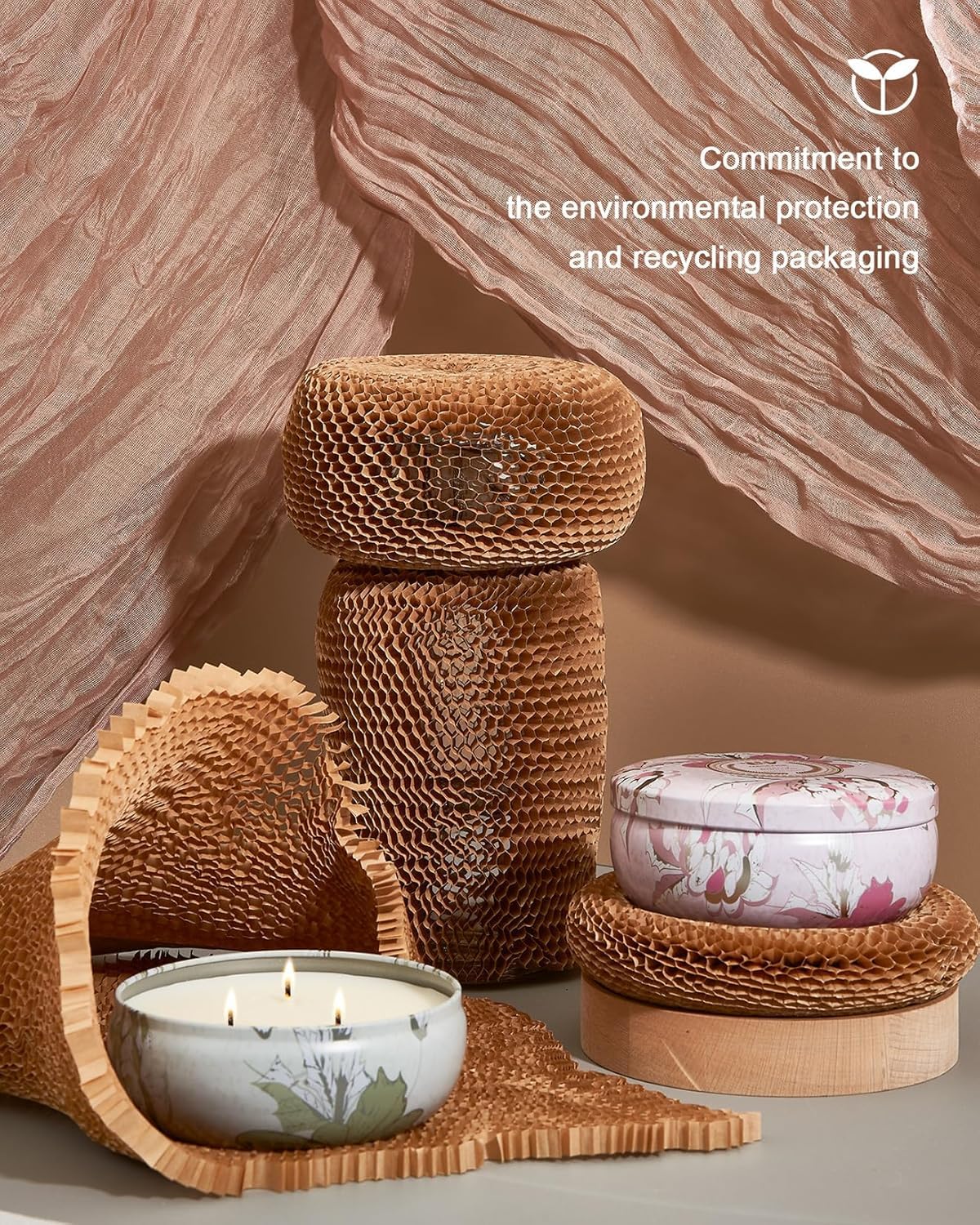 Msense Citronella Candle ambiance at dusk for relaxing outdoor evenings.