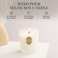 Close-up of vanilla-pie wax in a M&SENSE candle for inviting aroma