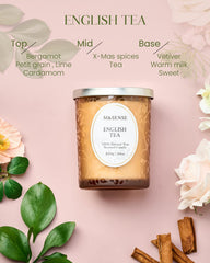 M&SENSE 18oz jar showcases generous burn time and fragrance throw.