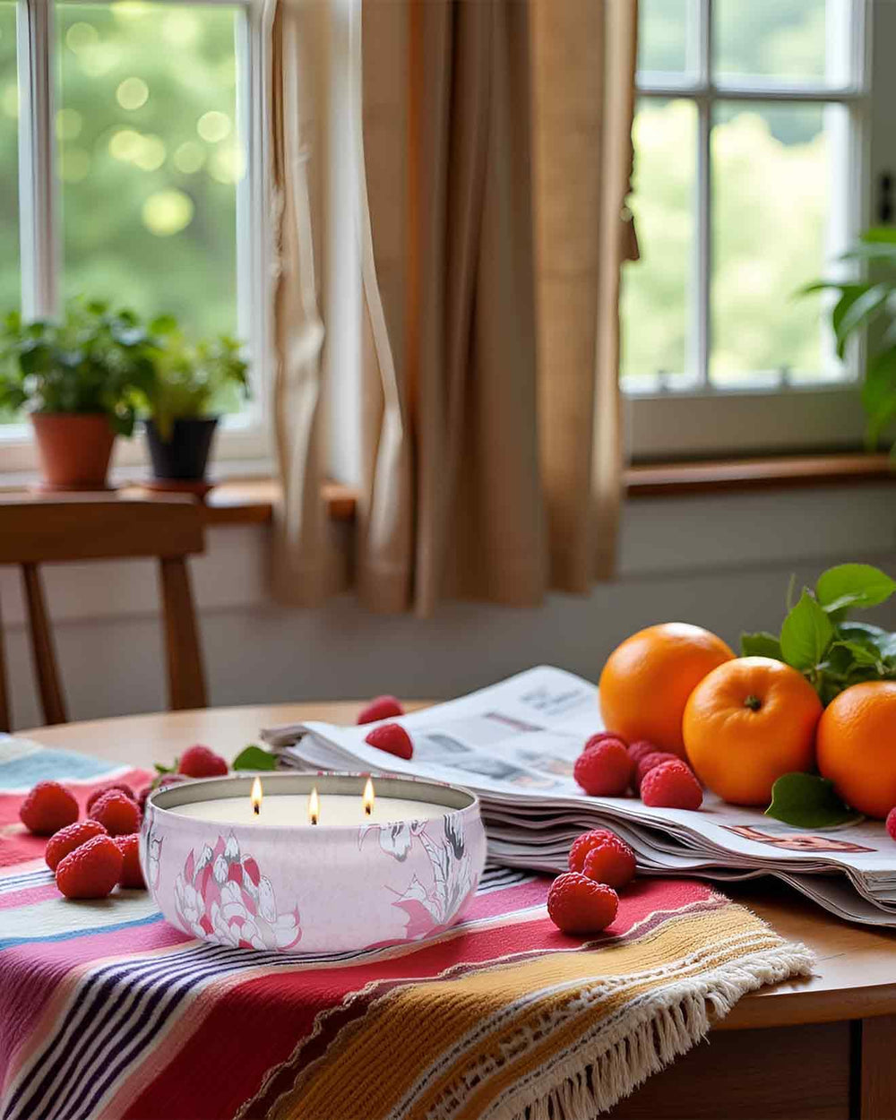 M&SENSE Fruity Rainbow Candle fragrance diffusion for large rooms