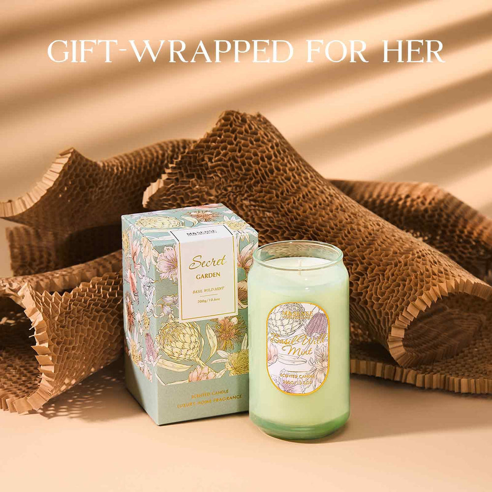 M&SENSE Gift-ready packaging makes a thoughtful home fragrance present.