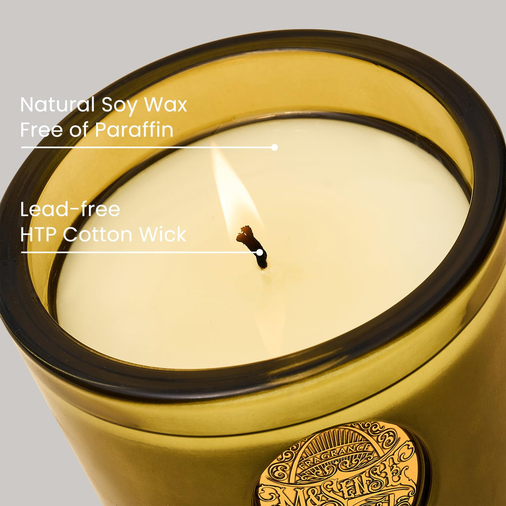 M&SENSE candle in sophisticated packaging ideal for gifting