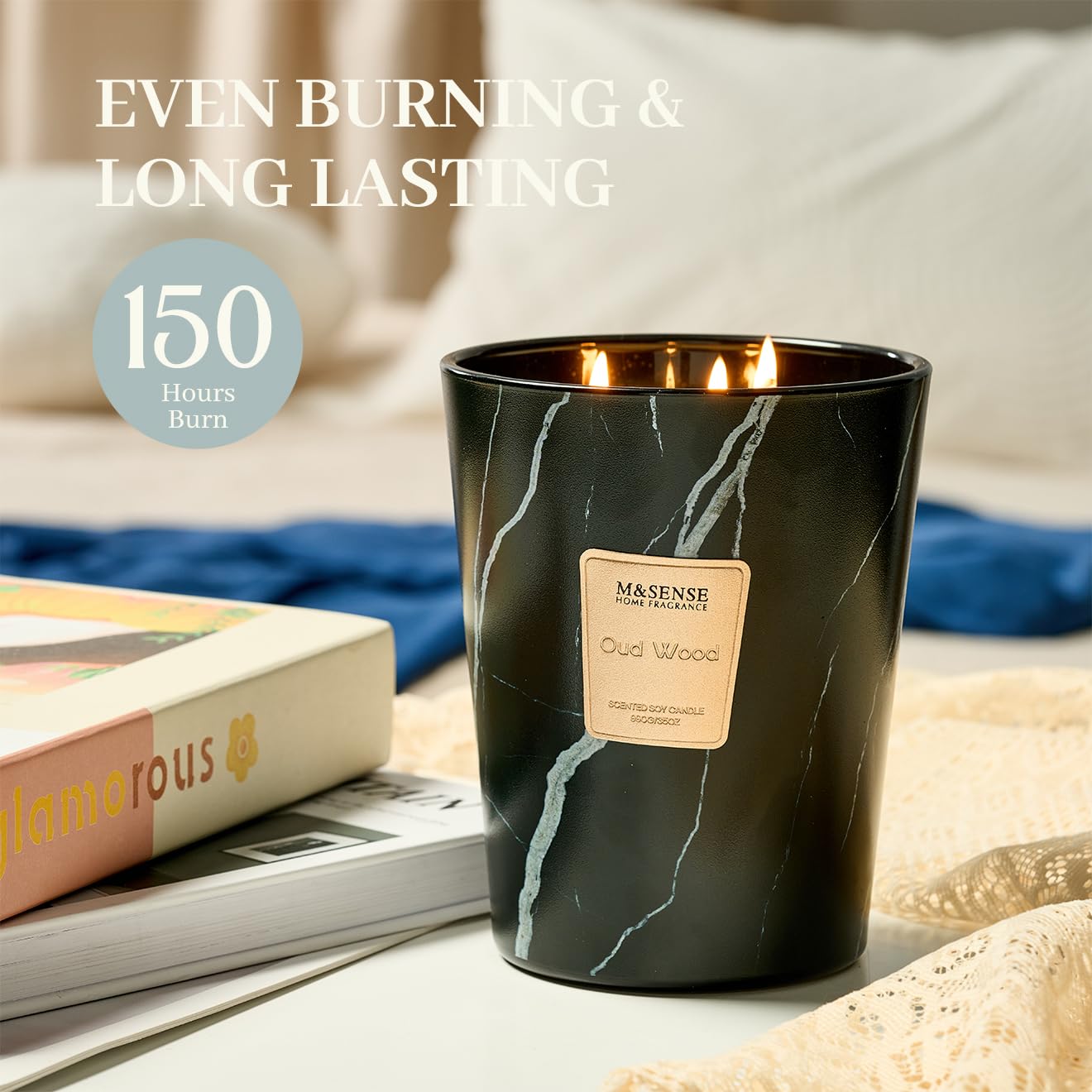 M&SENSE Gift-ready candle ideal for women and men on special occasions.
