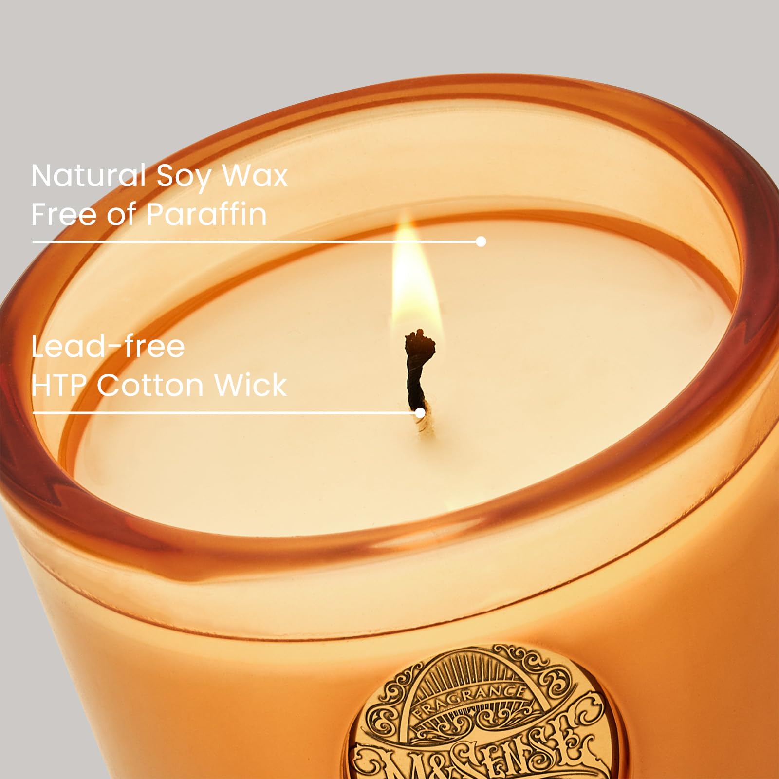 M&SENSE gift-ready candle ideal for birthdays and holidays.