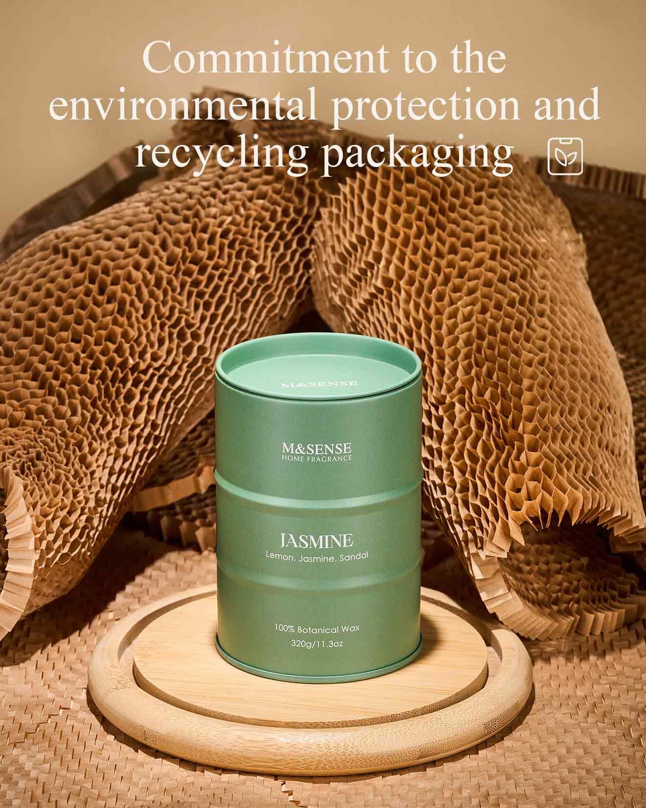 M&SENSE Jasmine candle gift box ready for special occasions.