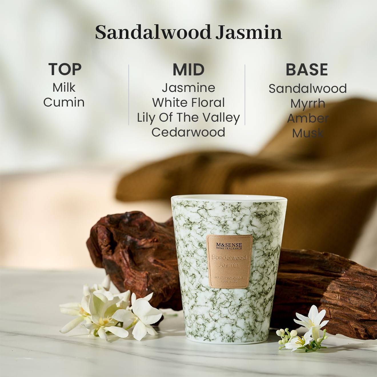 Warm candle glow fills the space with a calming scent