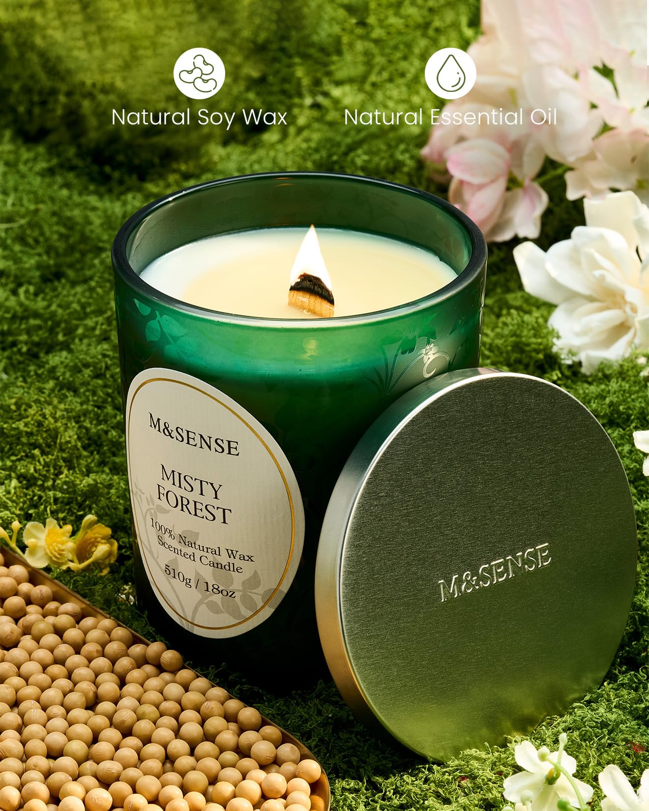 Natural essential oils scent from M SENSE creates authentic aroma