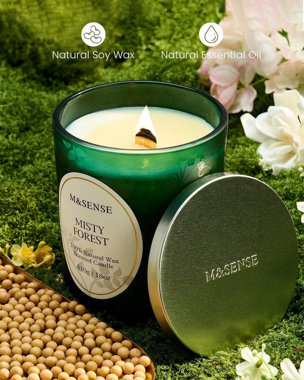 Natural essential oils scent from M SENSE creates authentic aroma