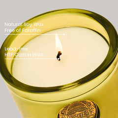 M&SENSE lead-free wick ensures clean, steady burning