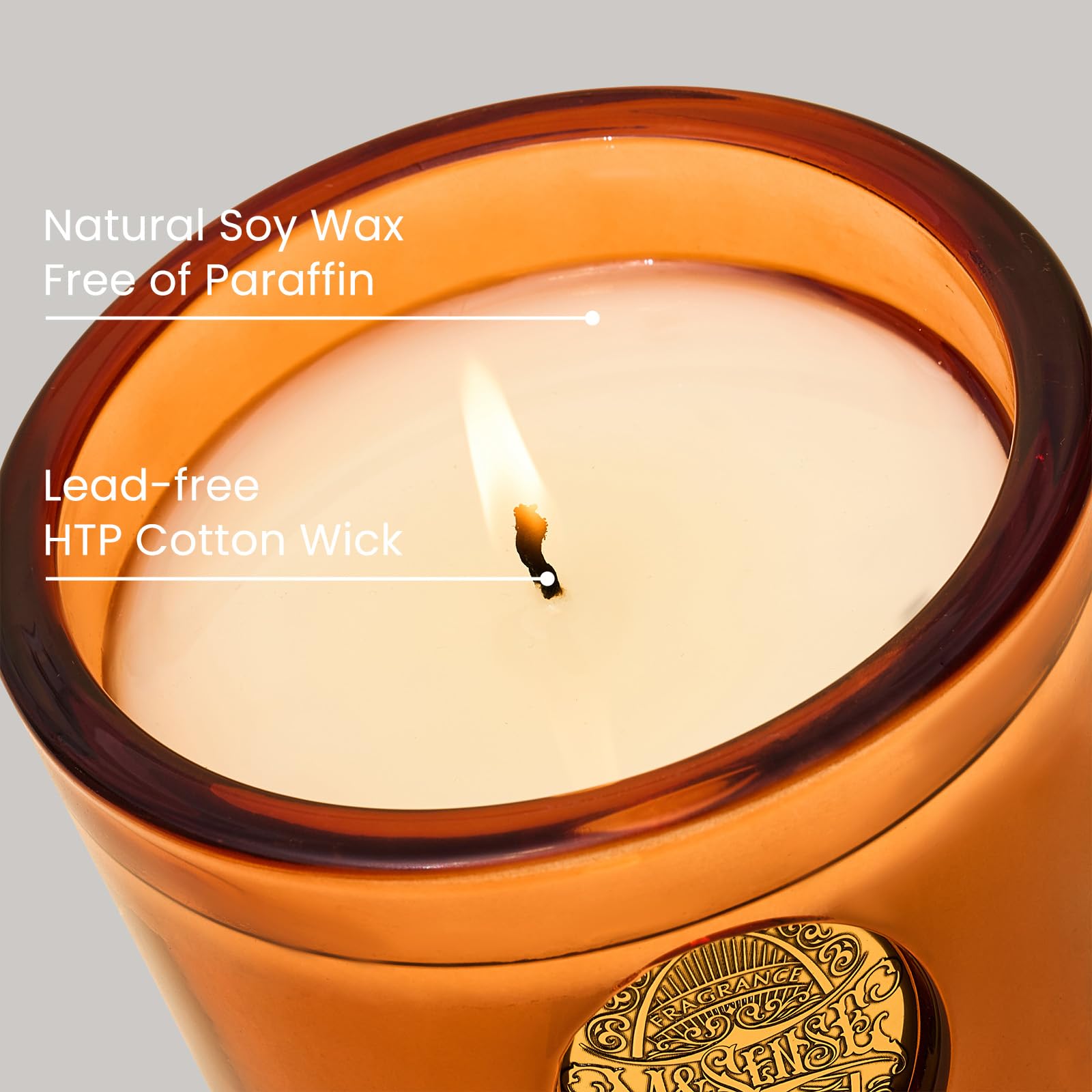 MSENSE lit candle creates cozy evening mood in any room