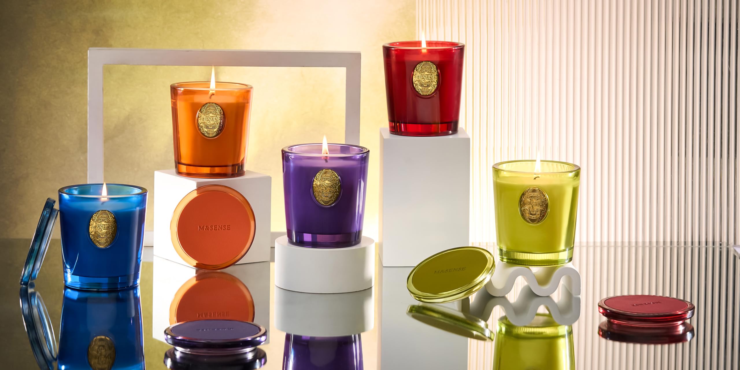 M&SENSE natural wax with premium oils delivers a steady aroma