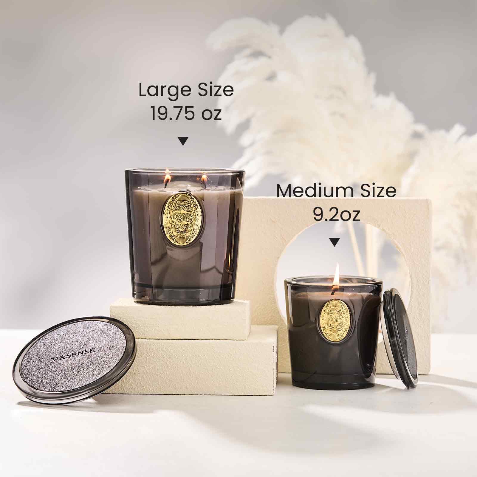 Dim-light ambiance from M&SENSE candle enhances bedrooms and offices