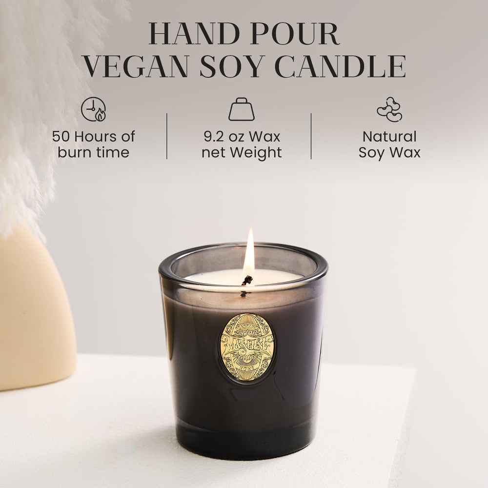 Close-up of M&SENSE candle wick and wax highlighting clean burn and premium oils