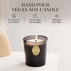 Close-up of M&SENSE candle wick and wax highlighting clean burn and premium oils