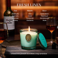 M&SENSE Neon Blue candle jar adds vibrant ambiance to any room.