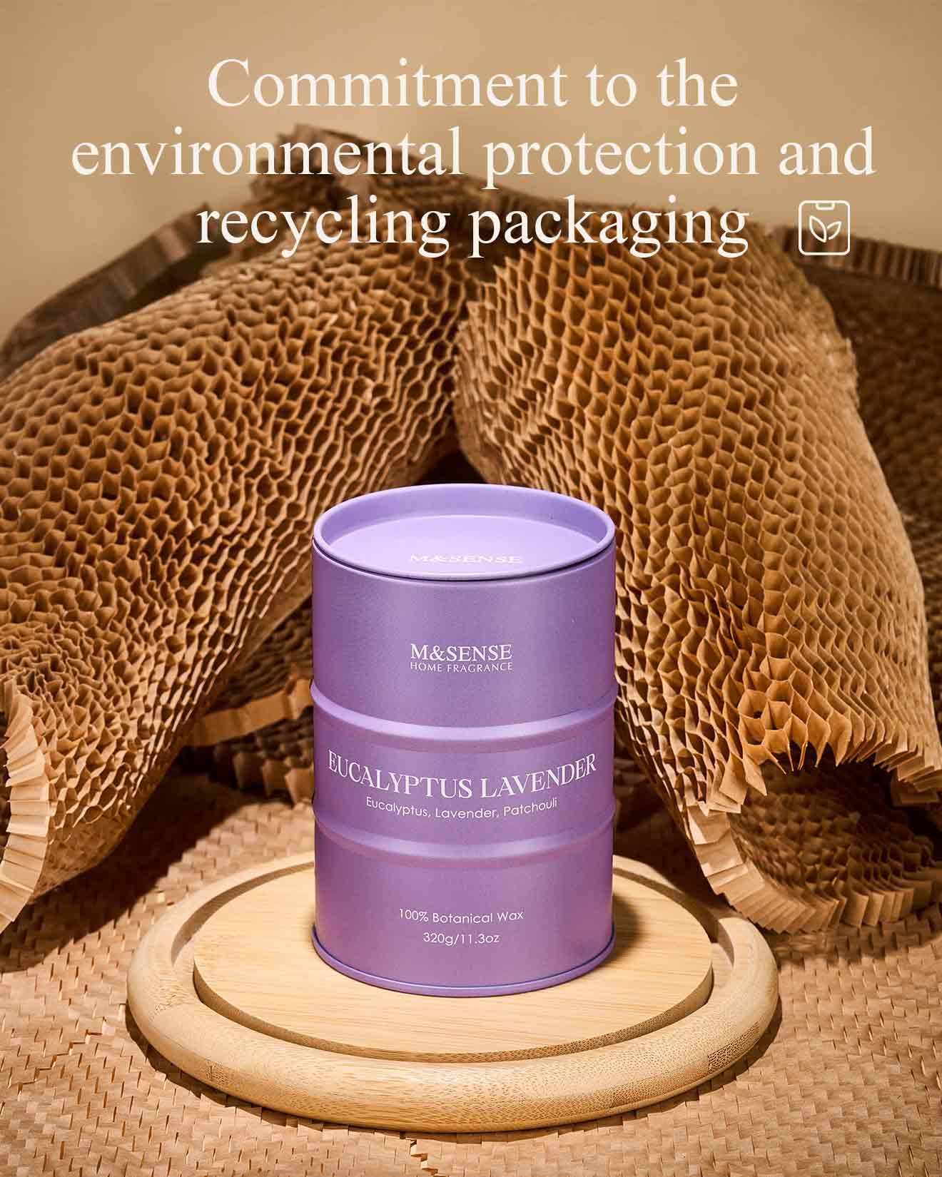 Recyclable tin packaging from M&SENSE with eco-friendly materials.