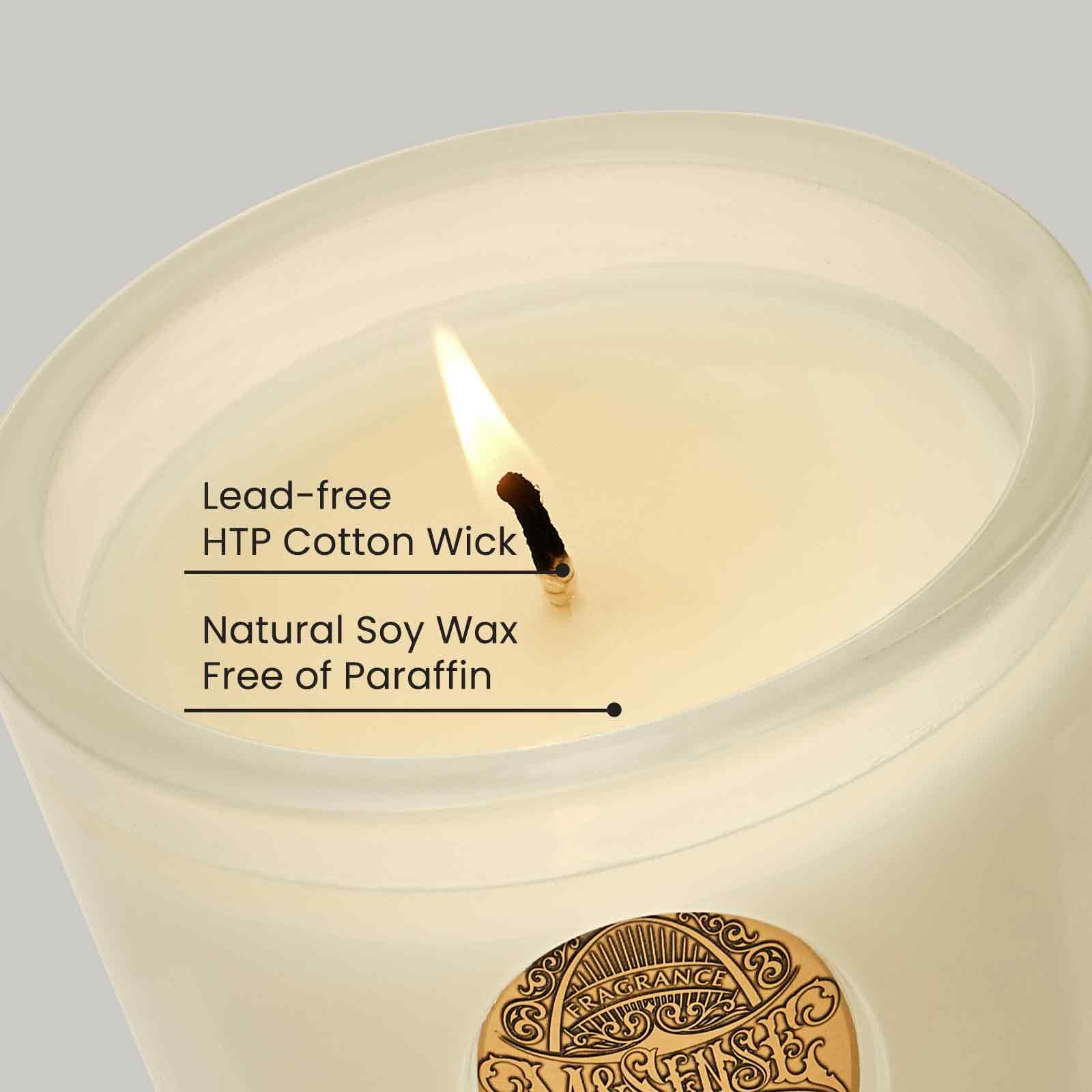 M&SENSE candle in reusable jar design for sustainable style