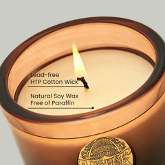 MSENSE soy candle in decorative setting complementing home decor