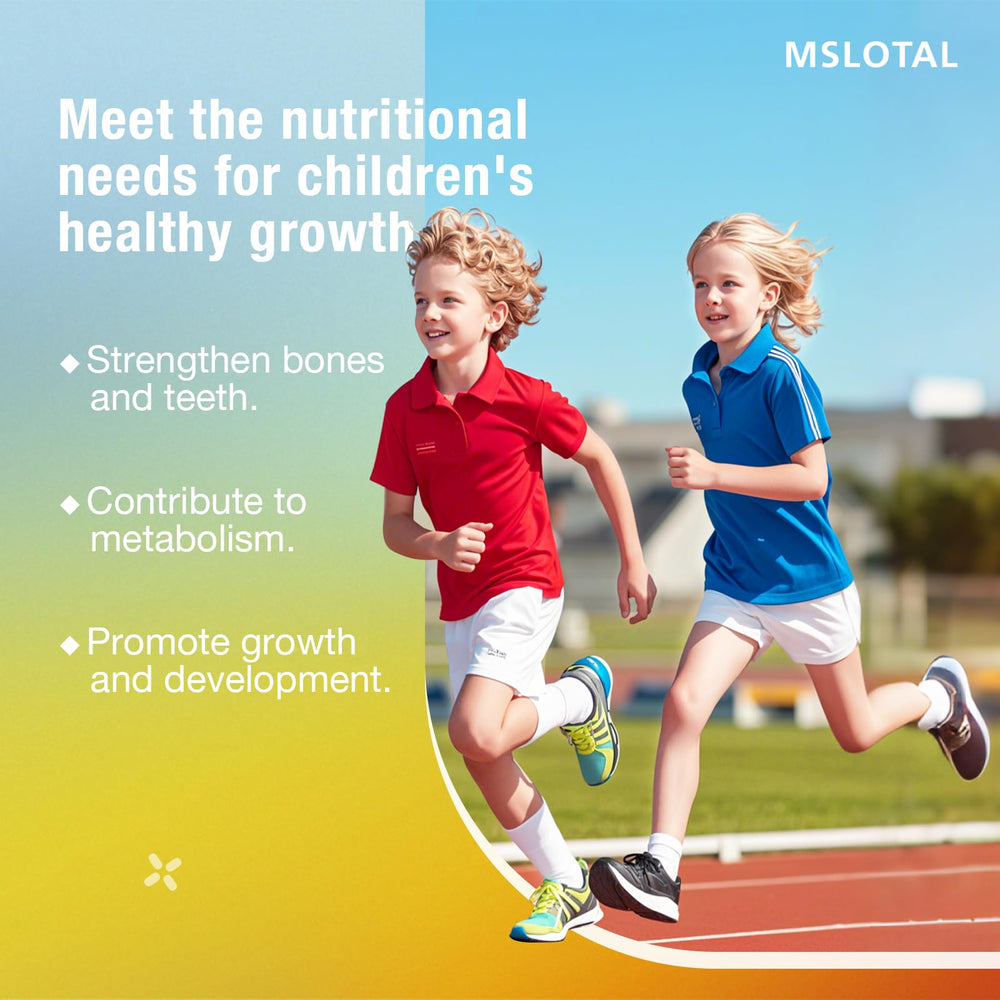 MSLOTAL fruit-flavor gummies ideal for daily vitamins.