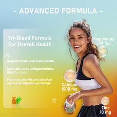 MSLOTAL gummies ingredients close-up highlighting vitamin D3 and minerals.