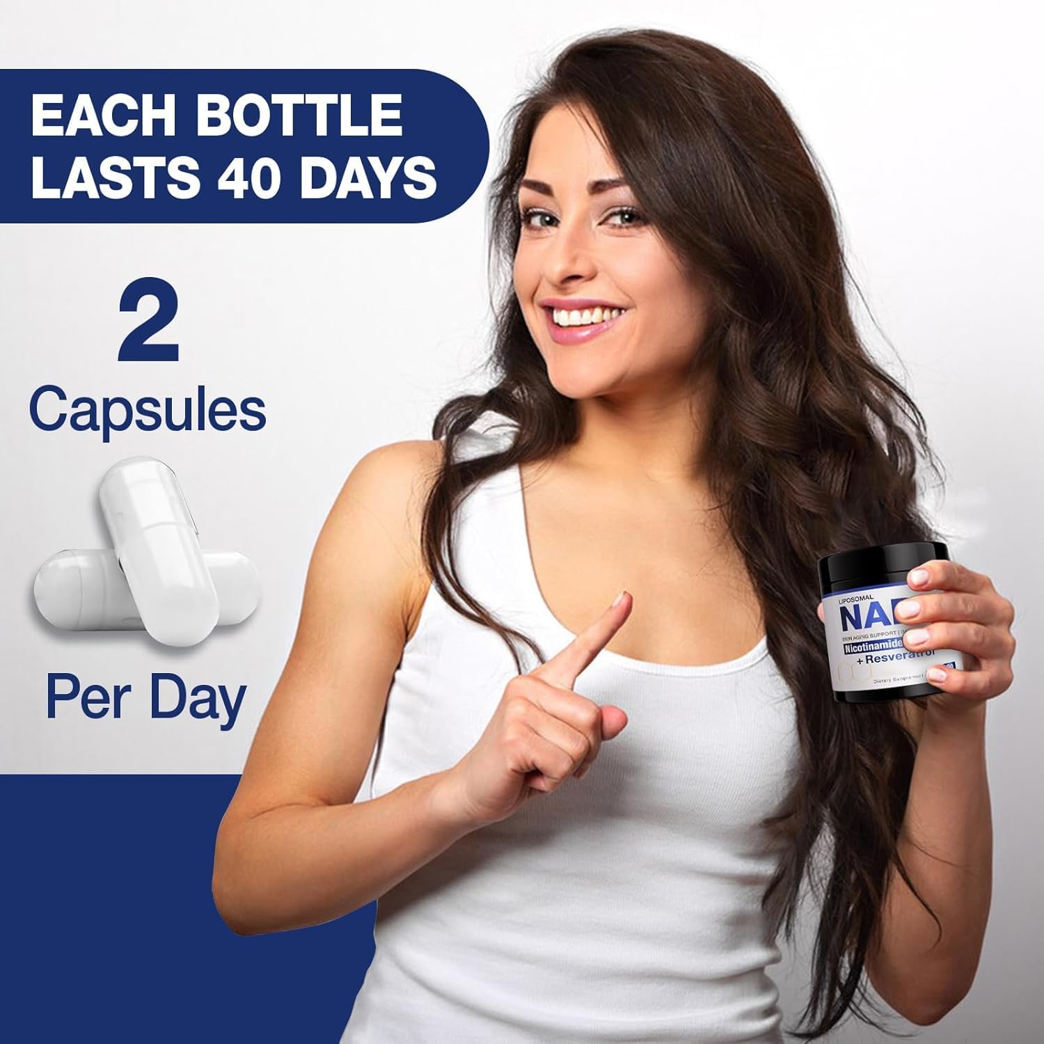 MSLOTAL NAD+ packaging demonstrating non-GMO and gluten-free formula