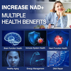 MSLOTAL NAD+ with resveratrol ingredient close-up for anti-aging signals
