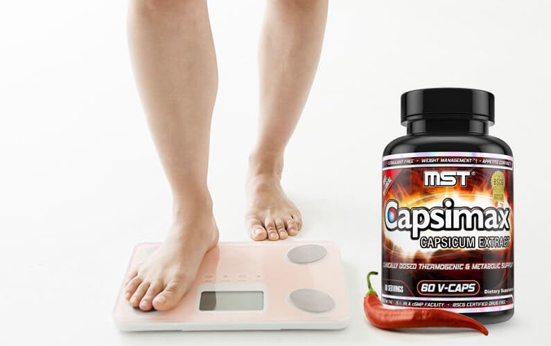 MST Capsimax dosage scene illustrating a single serving