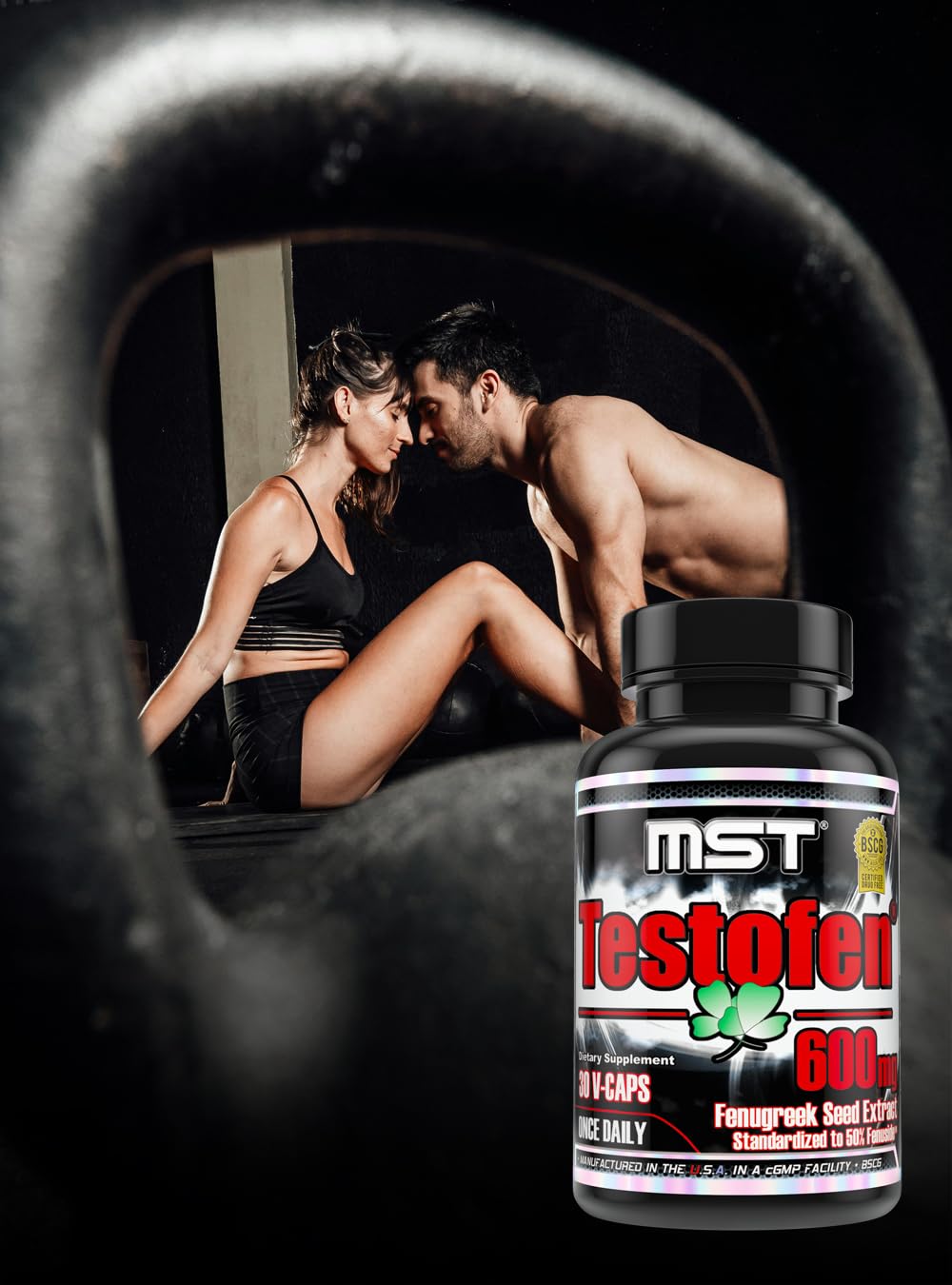 MST Testofen bottle top view with secure cap for travel-friendly use