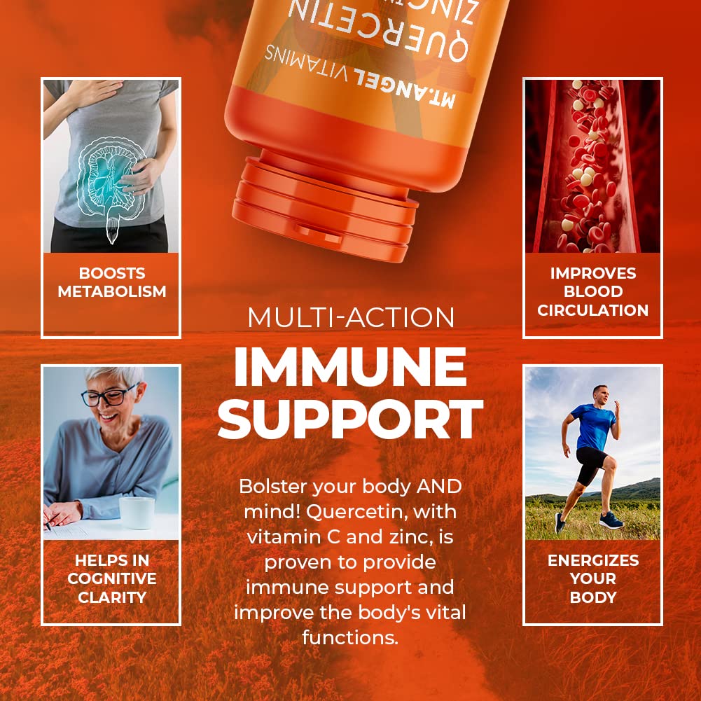 Vitamin C and D3 blend with zinc and quercetin for balance