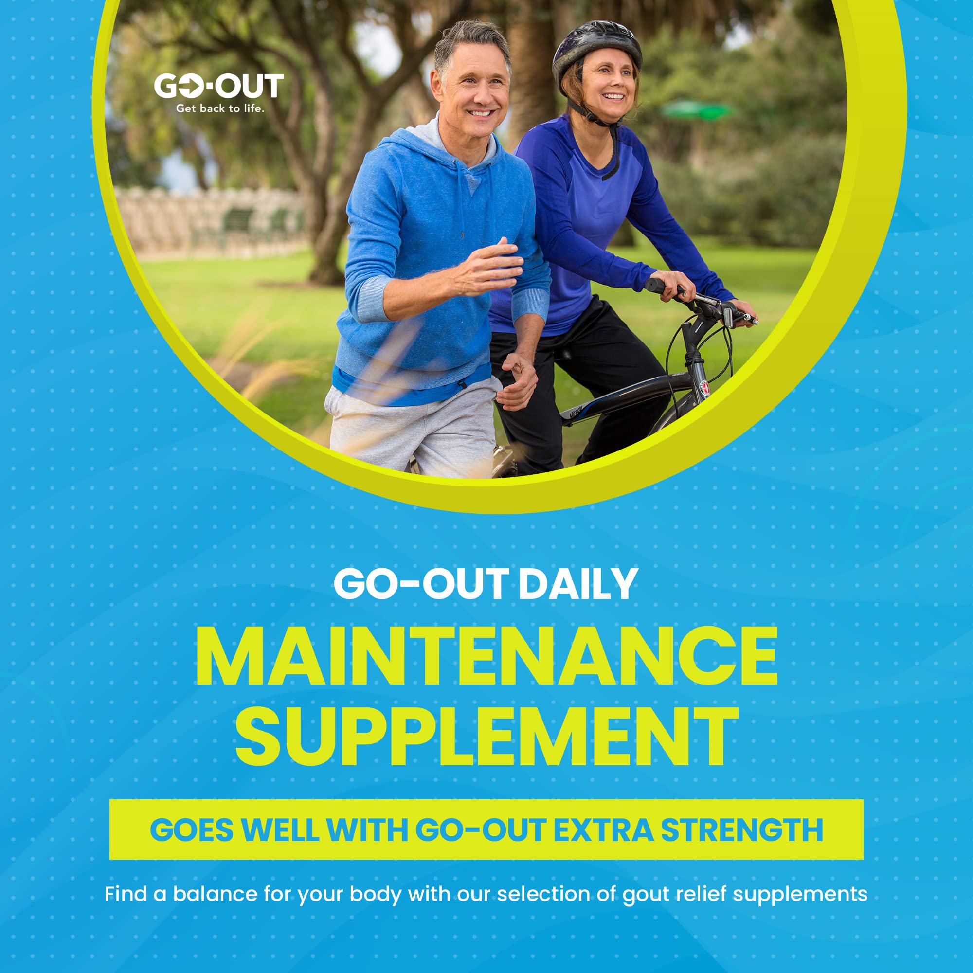 Go Out Daily Maintenance tart cherry extract close-up suggesting joint comfort support