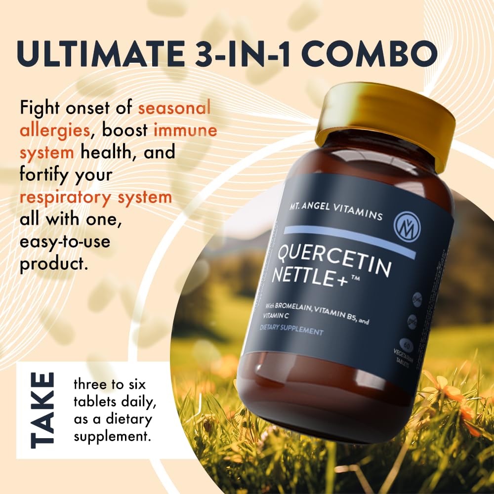 Mt. Angel Vitamins Quercetin Nettle+ carton on store display