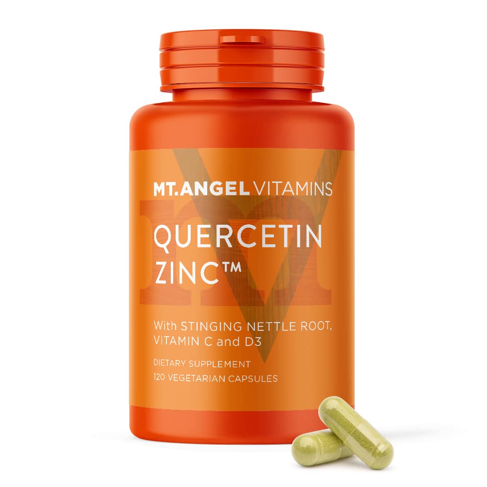 Mt. Angel Zinc Quercetin with Bromelain bottle ready for daily immune support