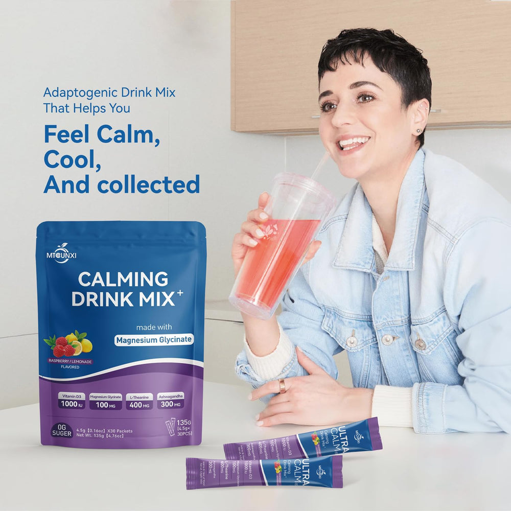 MTCUNXI UltraCalm drink mix represents convenient wellness ritual