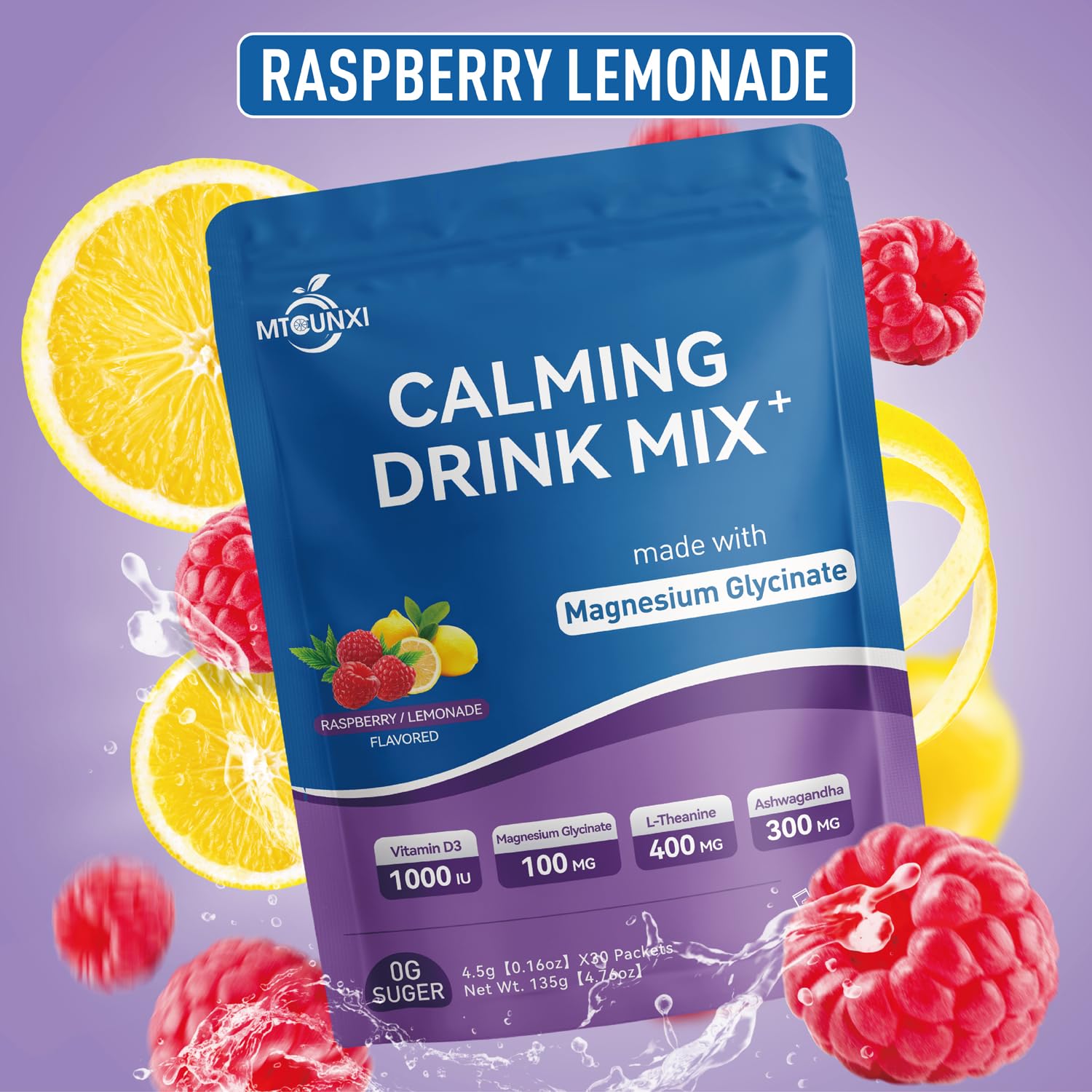 MTCUNXI UltraCalm mix dissolves steadily, signaling easy preparation for relaxation
