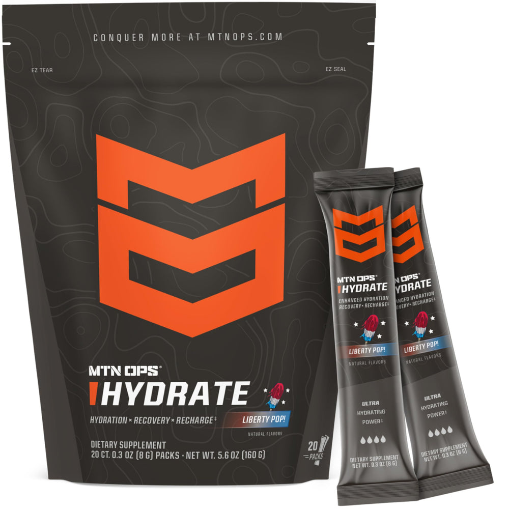 MTN OPS Hydrate bottle Liberty Pop for on-the-go workouts