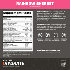 MTN OPS Hydrate on-the-go packs shown for convenient electrolyte replenishment.