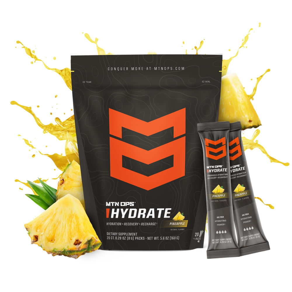MTN OPS Hydrate powder dissolving in water for fast hydration