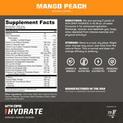 MTN OPS Hydrate powder dissolving in water delivers fast hydration.